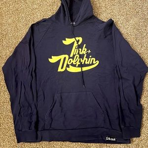 Men’s Pink Dolphin Blue Hoodie Sz XL